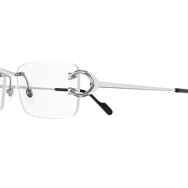 Kính Mắt Cận Nam Cartier Eyeglasses CT0344O 002 Màu Bạc - Kính mắt - Vua Hàng Hiệu