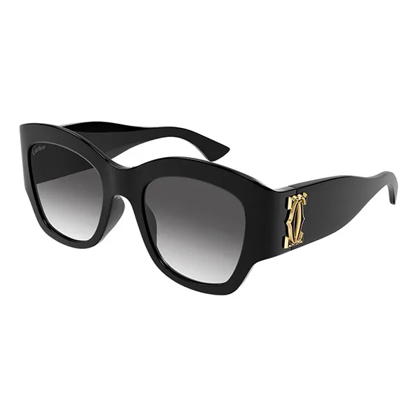 Kính Mát Cartier Black Sunglasses CT0304S 001 Màu Đen - Kính mắt - Vua Hàng Hiệu