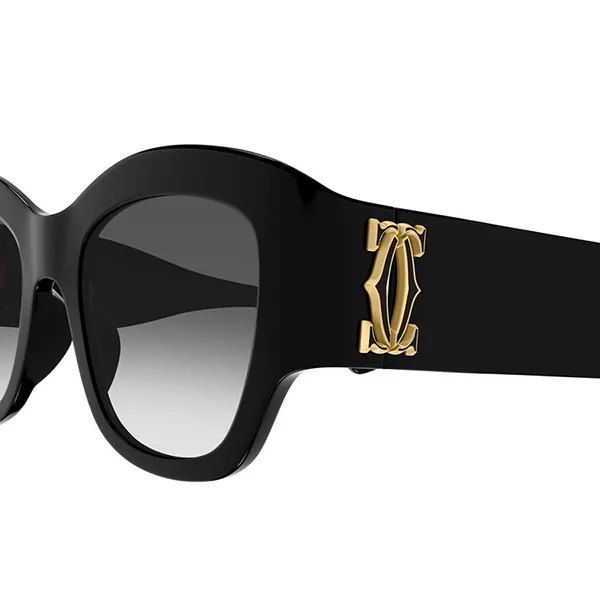 Kính Mát Cartier Black Sunglasses CT0304S 001 Màu Đen - Kính mắt - Vua Hàng Hiệu