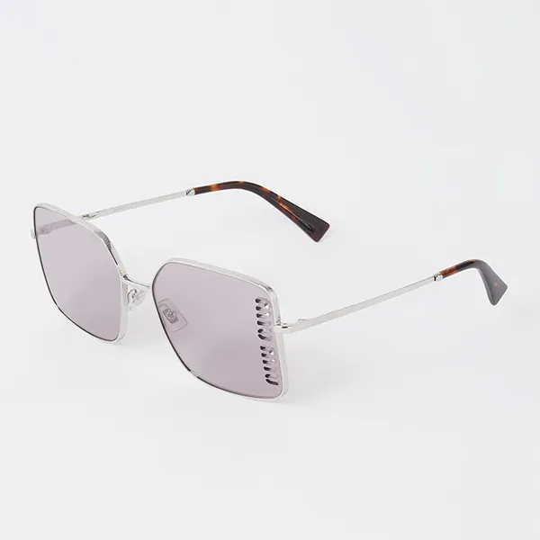 Kính Mát Nữ Miu Miu Sunglasses MU51Y 1BC-03V 2N Màu Bạc Tím