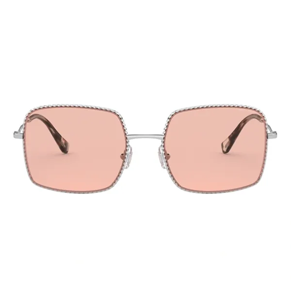 Kính Mát Nữ Miu Miu Sunglasses OMU 61VS 1BC03F 56 Màu Bạc Hồng
