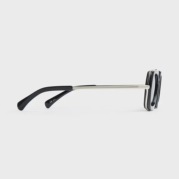 Kính Mát Unisex Dries Van Noten Linda Forrow DVN173 Màu Xám Đen