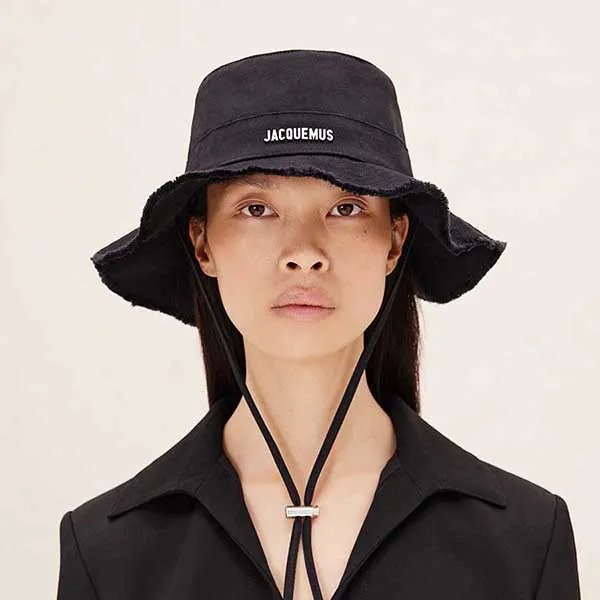 Mũ Jacquemus Bucket Le Papier Le Bob Gadjo Hat Black Màu Đen Size 56
