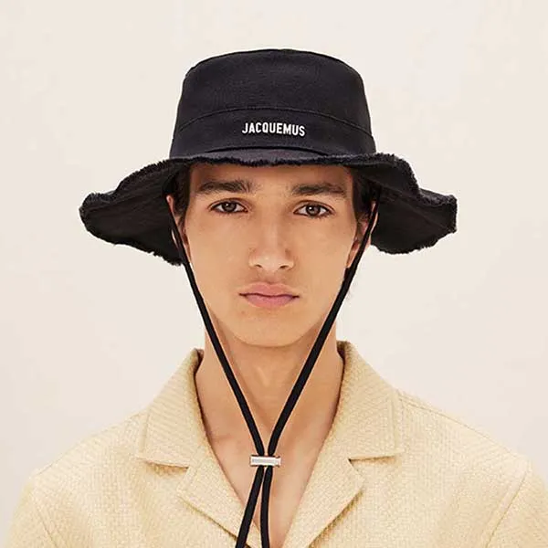 Mũ Jacquemus Bucket Le Papier Le Bob Gadjo Hat Black Màu Đen Size 56