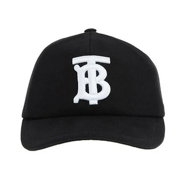 Mũ Unisex Burberry Black TB Logo Embroidered Baseball Cap Màu Đen