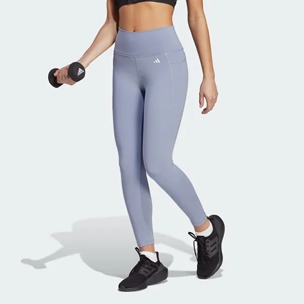 Quần Bó Tập Luyện Nữ Adidas Legging HR5442 Màu Tím Bạc Size 2XS - Thời trang - Vua Hàng Hiệu