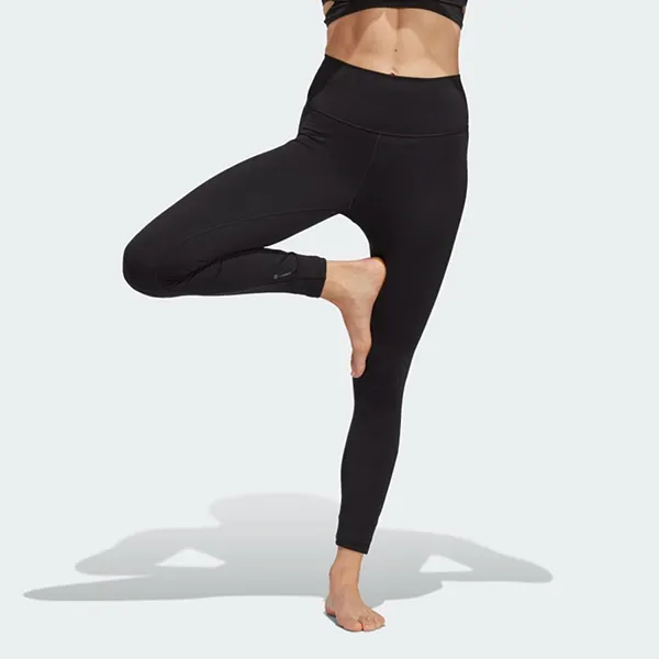 Quần Bó Tập Luyện Nữ Adidas Yoga Studio Wrapped HT2167 Leggings Màu Đen Size XS