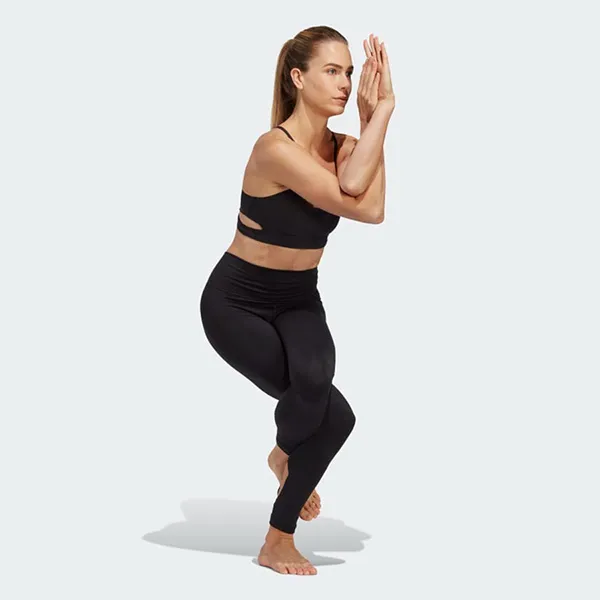 Quần Bó Tập Luyện Nữ Adidas Yoga Studio Wrapped HT2167 Leggings Màu Đen Size XS