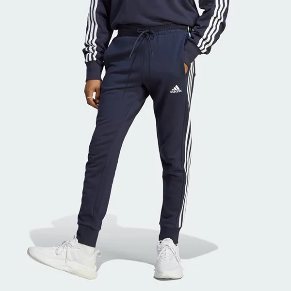 Quần Dài Thể Thao Nam Adidas Essentials 3-Stripes Fishskin Tapered Pants IC9406 Màu Xanh Đen Size XS - Thời trang - Vua Hàng Hiệu