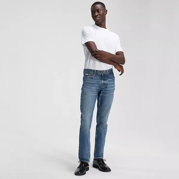 Quần Jean Nam Calvin Klein CK Slim GB05 Màu Xanh Size 29 - Thời trang - Vua Hàng Hiệu