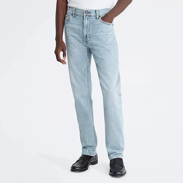 Quần Jean Nam Calvin Klein CK Slim Straight Fit SP40580004 Màu Xanh Nhạt Size 34 - Thời trang - Vua Hàng Hiệu