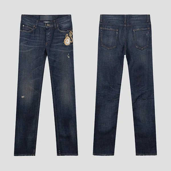 Quần Jean Nam Dolce & Gabbana D&G Blue With Logo Embroidered G6OLLZ G8T91 S9001 Màu Xanh Size 44 - Thời trang - Vua Hàng Hiệu