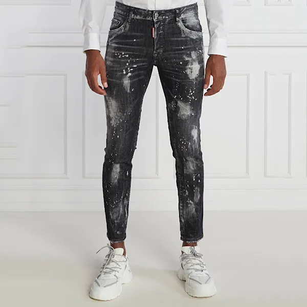 Quần Jean Nam Dsquared2 Skater S71LB1283 Màu Đen Xám Size 48 - Thời trang - Vua Hàng Hiệu