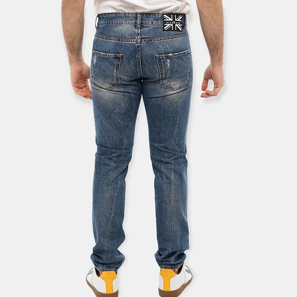 Quần Jean Nam John Richmond Blue Jeans With Logo RMP22141JEI5 Màu Xanh Blue Size 30 - Thời trang - Vua Hàng Hiệu