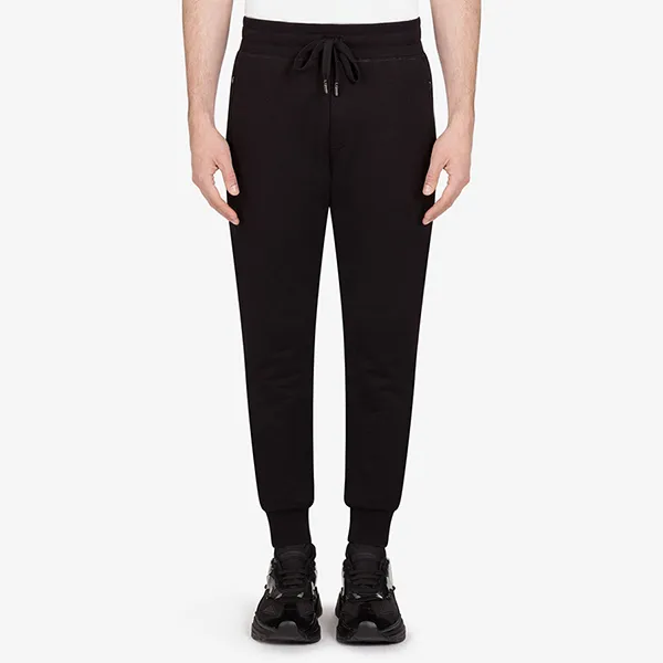 Quần Jogger Nam Dolce & Gabbana Logo Plate Cotton Track Pants GYWDAT Màu Đen Size 44 - Thời trang - Vua Hàng Hiệu