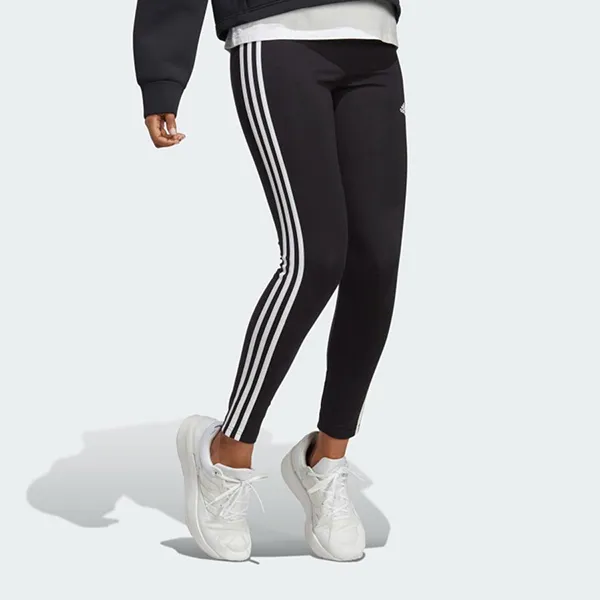 Quần Leggings Nữ Adidas Essentials High Waist 3-Stripes Single Jersey IC7151 Màu Đen Size S - Thời trang - Vua Hàng Hiệu