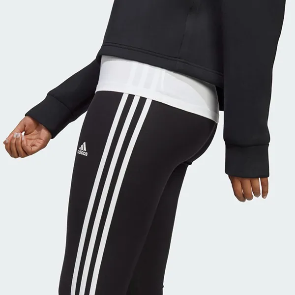 Quần Leggings Nữ Adidas Essentials High Waist 3-Stripes Single Jersey IC7151 Màu Đen Size S - Thời trang - Vua Hàng Hiệu