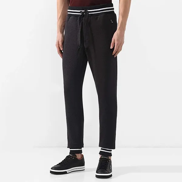 Quần Nỉ Nam Dolce & Gabbana D&G Jogger Màu Đen Size 46 - Thời trang - Vua Hàng Hiệu