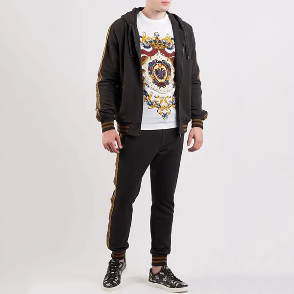 Quần Nỉ Nam Dolce & Gabbana D&G Joggers Màu Đen Size 44