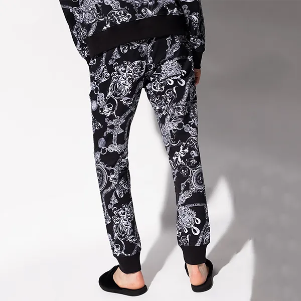 Quần Nỉ Nam Versace Jeans Couture Black Baroque Print Sweatpants 71GAA3B0 Màu Đen Size S - Thời trang - Vua Hàng Hiệu