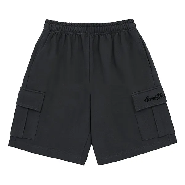 Quần Short Acmé De La Vie ADLV Logo Melange Than Chì - Thời trang - Vua Hàng Hiệu