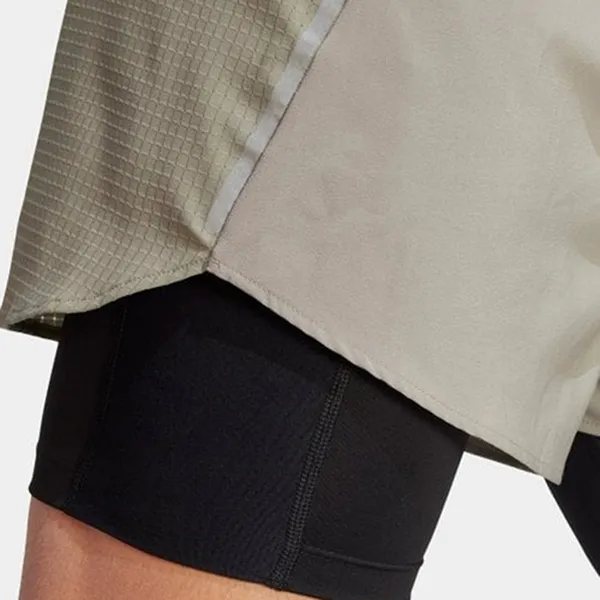 Quần Short Nam Adidas 2 In 1 Designed For Running IB8933 Màu Xám Bạc Size 2XS - Thời trang - Vua Hàng Hiệu