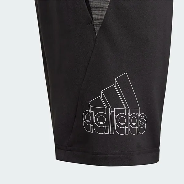 Quần Short Trẻ Em Adidas Aeroready Heather GM8469 Màu Đen Size 140