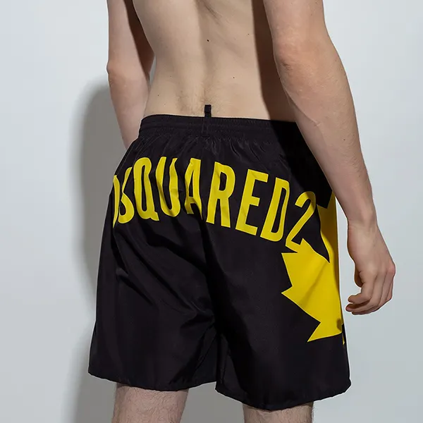 Quần Short Nam Dsquared2 Black Swim With Logo D7N5M4210 0-014 Màu Đen Vàng - Thời trang - Vua Hàng Hiệu