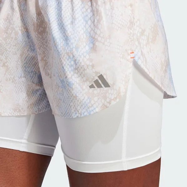Quần Short Nữ Adidas 2 In 1 Run Fast HS8614 Màu Trắng Họa Tiết Size XS - Thời trang - Vua Hàng Hiệu