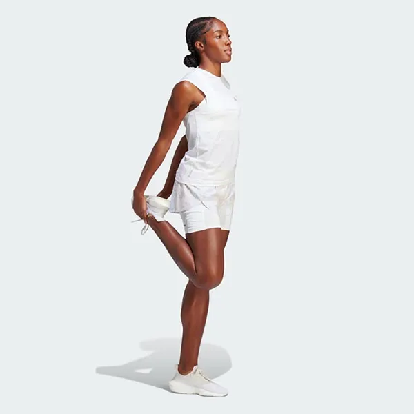 Quần Short Nữ Adidas 2 In 1 Run Fast HS8614 Màu Trắng Họa Tiết Size XS - Thời trang - Vua Hàng Hiệu