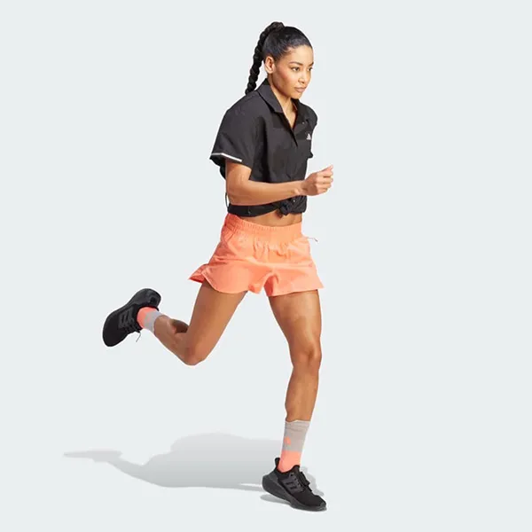 Quần Short Nữ Adidas Heat.Rdy Protect At Day X-City Running IC8270 Màu Cam San Hô Size M 4in