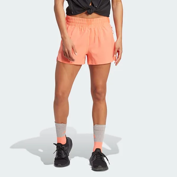 Quần Short Nữ Adidas Heat.Rdy Protect At Day X-City Running IC8270 Màu Cam San Hô Size M 4in