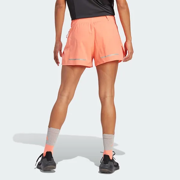 Quần Short Nữ Adidas Heat.Rdy Protect At Day X-City Running IC8270 Màu Cam San Hô Size M 4in