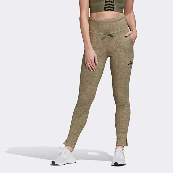 Quần Thể Thao Nữ Adidas High Waisted Tight Pants FL1864 Màu Xanh Size L - Thời trang - Vua Hàng Hiệu