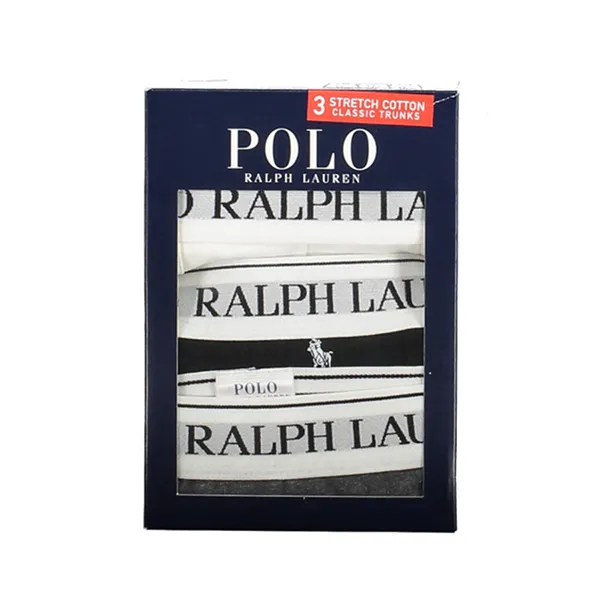Set 3 Quần Lót Nam Ralph Lauren 714830299053_GRIGIO_MULTI Màu Đen/Trắng/Xám Size L - Thời trang - Vua Hàng Hiệu