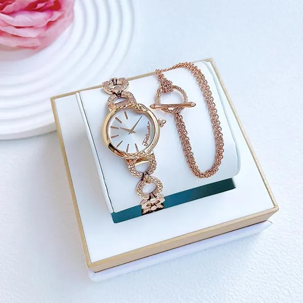 Set Đồng Hồ Nữ Just Cavalli Analog Silver Dial Watch JC1L059M0055 Màu Vàng Hồng - Đồng hồ - Vua Hàng Hiệu