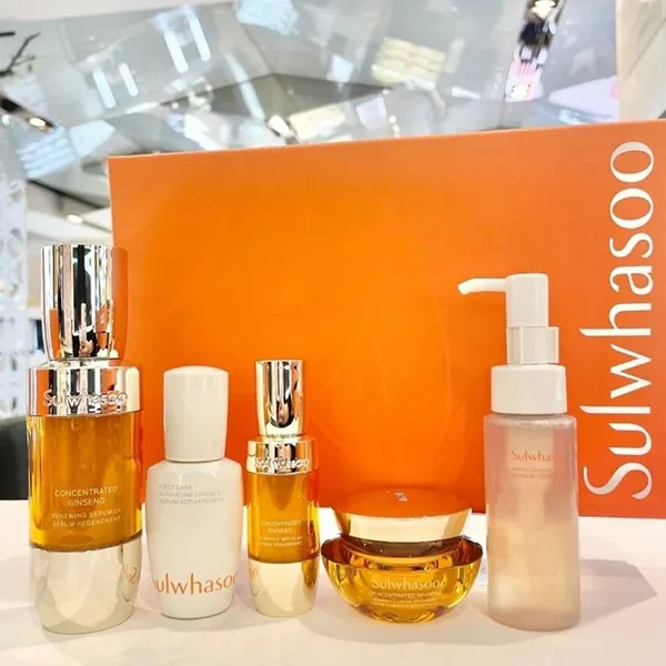 Set Dưỡng Da Tinh Chất Dưỡng Da Nhân Sâm Sulwhasoo Concentrated Ginseng Renewing Serum 5 Món