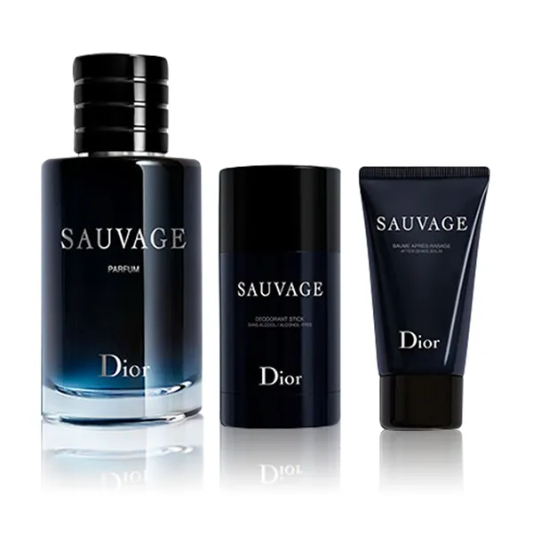 Set Nước Hoa Nam Dior Sauvage Parfum Gift Set Limited Edition (3 Món) - Nước hoa - Vua Hàng Hiệu