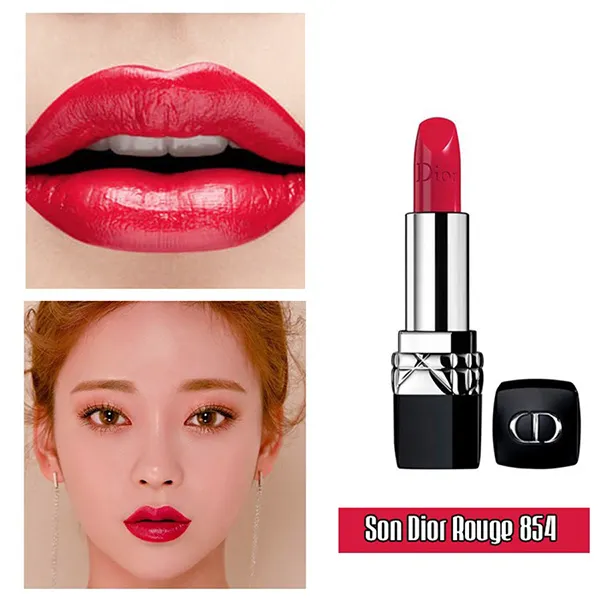 Son Dior Rouge 854 Concorde Màu Đỏ Cherry