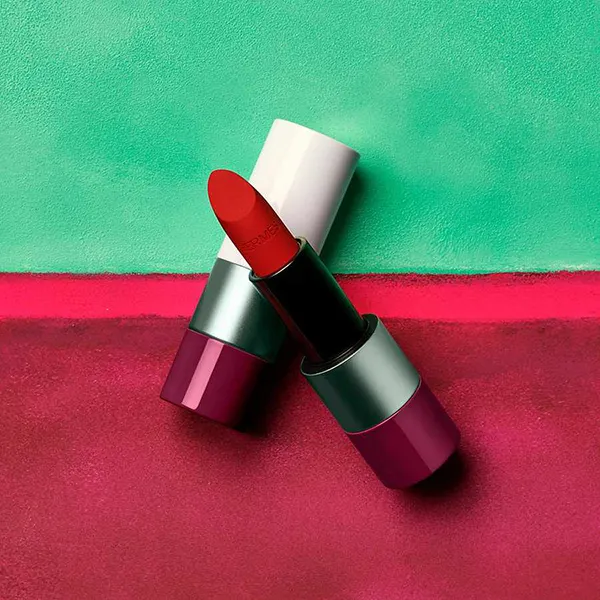 Son Hermès Rouge Matte Lipstick Limited Edition 62 Rouge Feu Màu Đỏ Cam (Limited 2022)