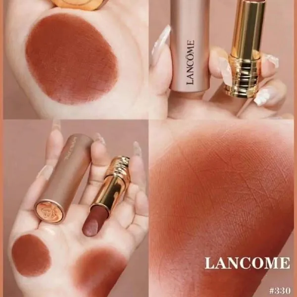 Son Lancôme L'absolu Rouge Intimate 330 Milky Bisou Màu Cam Đất - Son Môi - Vua Hàng Hiệu
