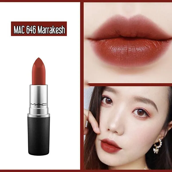 Son MAC 646 Marrakesh Màu Đỏ Nâu - Son Môi - Vua Hàng Hiệu