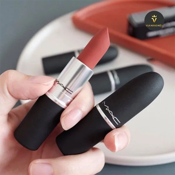 Set Trang Điểm MAC (Phấn Phủ MAC + Kem Nền MAC NC20 + Son MAC 316 Devoted To Chili Đỏ Gạch)