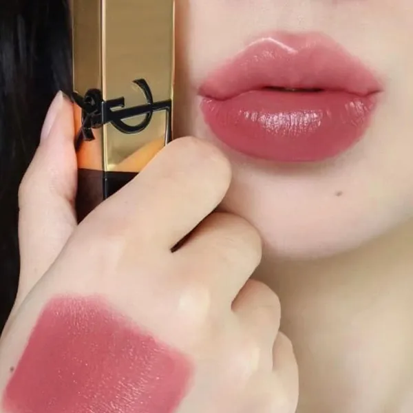 Son YSL Yves Saint Laurent Rouge Pur Couture Lipstick N8 Blouse Nu Màu Cam Đất