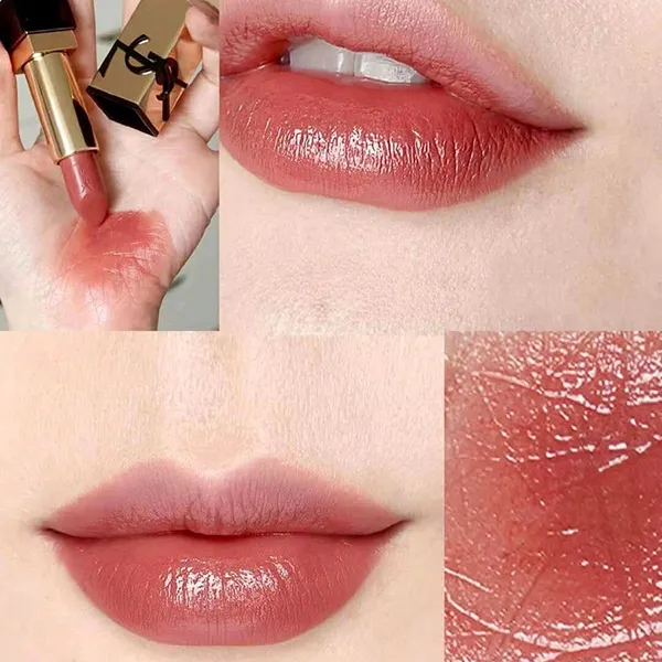 Son YSL Yves Saint Laurent Rouge Pur Couture Lipstick N8 Blouse Nu Màu Cam Đất