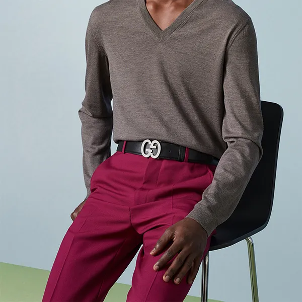 Thắt Lưng Nam Gucci GG Buckle Wide Belt 7458260YA0N1000 Màu Đen Size 90 - Thắt lưng - Vua Hàng Hiệu