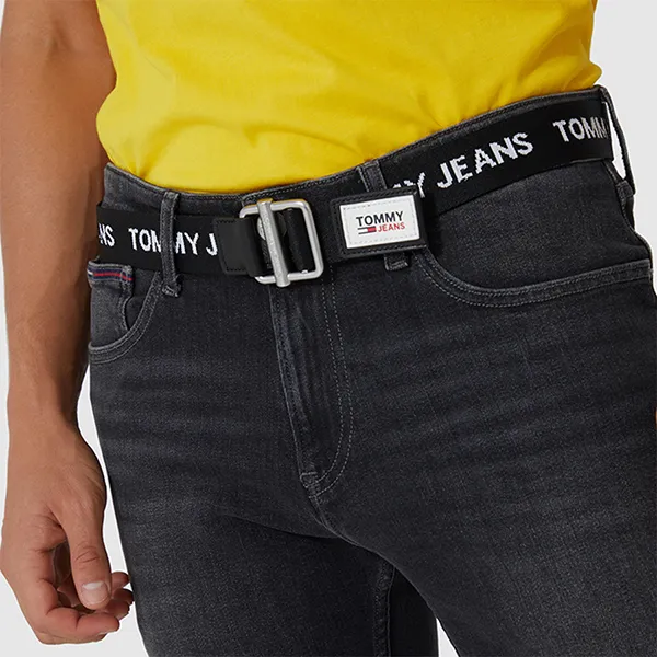 Thắt Lưng Nam Tommy Hilfiger Essential Webbing Belt AM0AM07521_NERO_BDS Màu Đen Size 100 - Thắt lưng - Vua Hàng Hiệu
