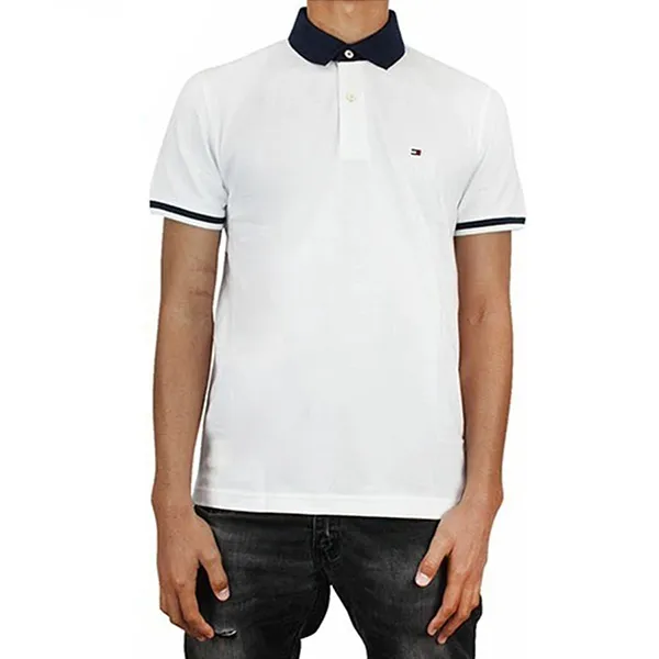 Áo PoLo Nam Tommy Hilfiger Polo Shirt 78j5536 110 78j5537 110 GD04 Màu Trắng Size L