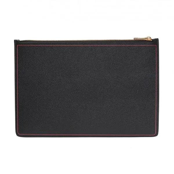 Túi Cầm Tay Clutch Dolce & Gabbana D&G Logo Printed Màu Đen
