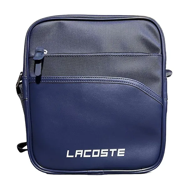 Túi Đeo Chéo Lacoste Men’s Sport Ultimum Lettering Vertical Bag NH2225UT Màu Xanh Navy